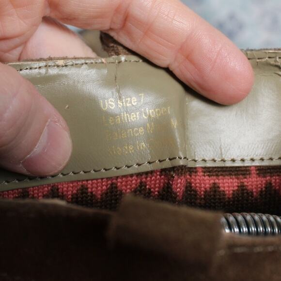 Sbicca Vintage Collection Womens Suede Fringe Stacked Heel Ankle Boot Size 7 - Picture 5 of 8